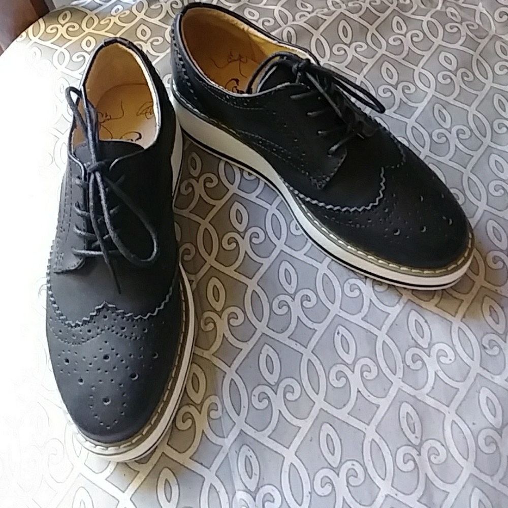 Black Platform Loafers